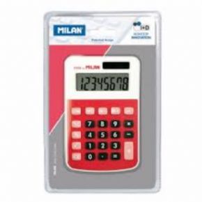 Blster calculadora roja 8 dgitos - Miln